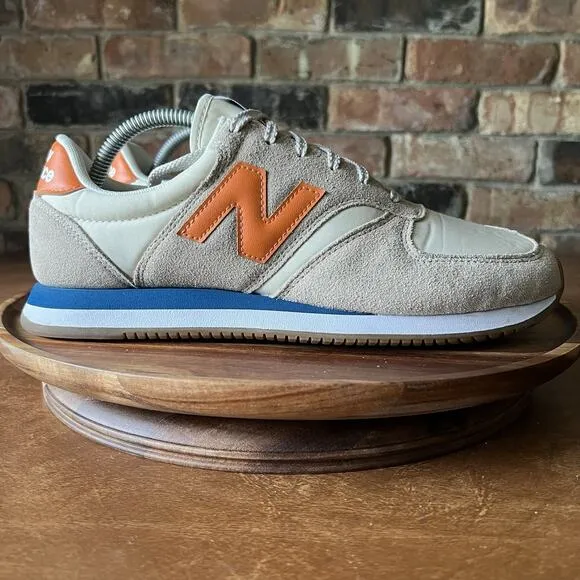 New Balance 420v2 Calm Taupe Orange Suede Shoes Sneakers Men's 9.5 D UL420VC2