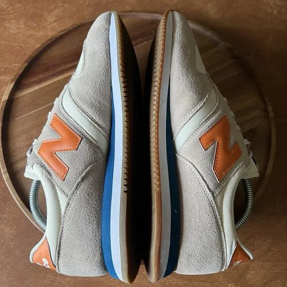 New Balance 420v2 Calm Taupe Orange Suede Shoes Sneakers Men's 9.5 D UL420VC2