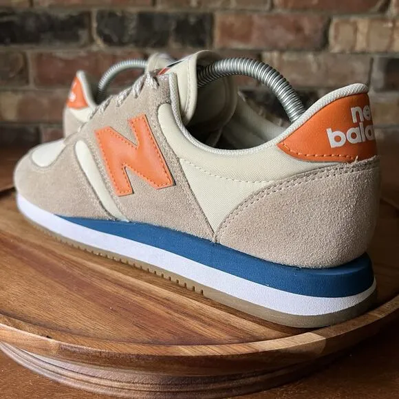 New Balance 420v2 Calm Taupe Orange Suede Shoes Sneakers Men's 9.5 D UL420VC2
