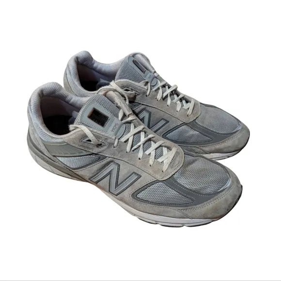 New Balance 990 V5 Gray Castlerock Men's Size 15 USA Running Sneakers Shoes