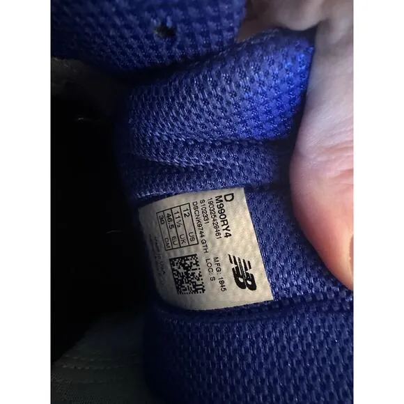 New Balance 990v4 Made In USA Royal UV Blue M990RY4 Men’s Size 12