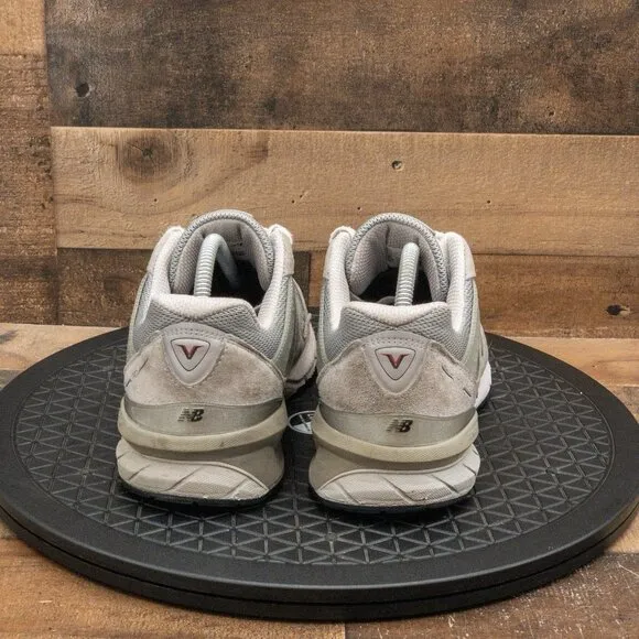 NEW BALANCE 990V5 MADE IN USA MENS ATHLETIC SHOES GRAY LEATHER RETRO SIZE 8EEEE