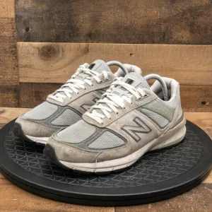 NEW BALANCE 990V5 MADE IN USA MENS ATHLETIC SHOES GRAY LEATHER RETRO SIZE 8EEEE