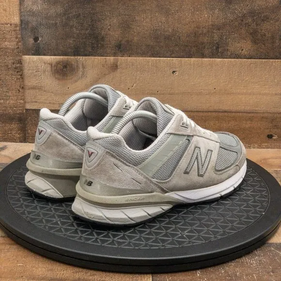 NEW BALANCE 990V5 MADE IN USA MENS ATHLETIC SHOES GRAY LEATHER RETRO SIZE 8EEEE