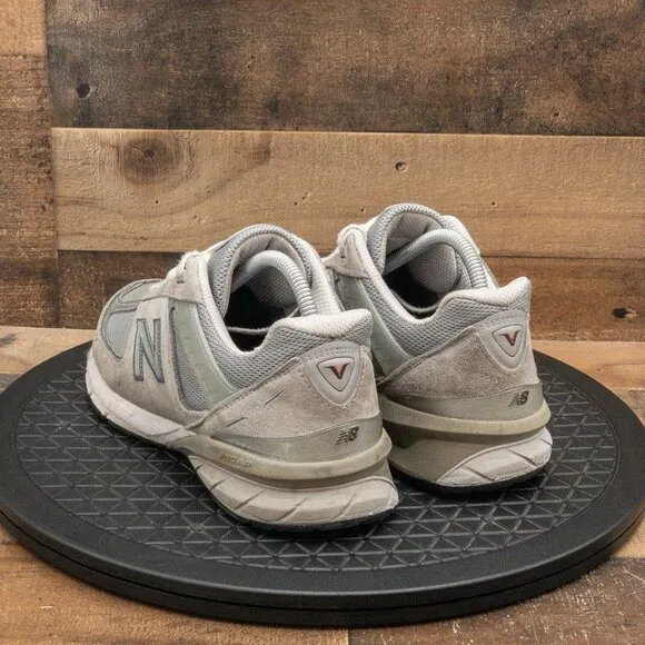 NEW BALANCE 990V5 MADE IN USA MENS ATHLETIC SHOES GRAY LEATHER RETRO SIZE 8EEEE