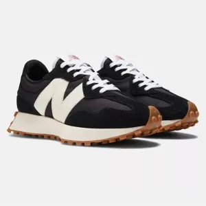 New Balance Classics 327 Black &amp; White Sneakers Trainers Women's 6.5 Shoes