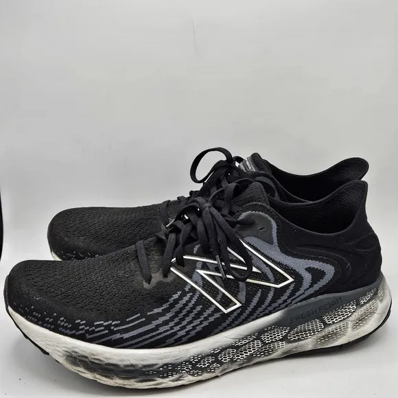 New Balance Fresh Foam 1080 sneakers in black and gray size 13