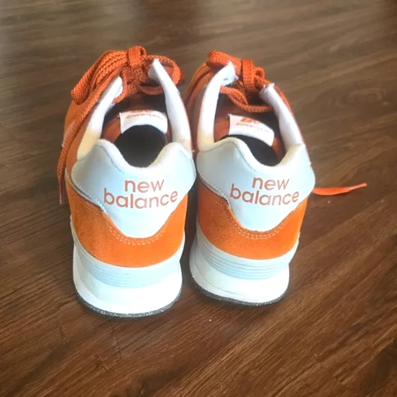 New Balance Orange Sneakers Retro Suede Design