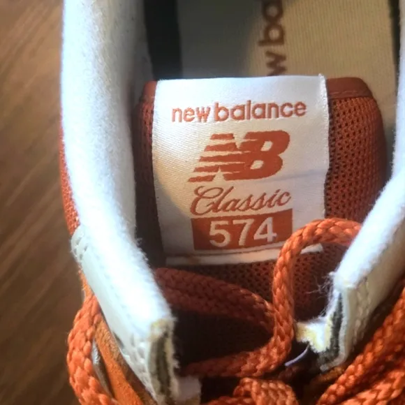 New Balance Orange Sneakers Retro Suede Design