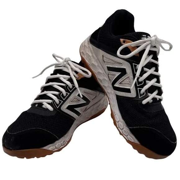 New Balance Shoes Sneakers Men's Running T3000BK4 Sz 7.5 Black White Athleisure