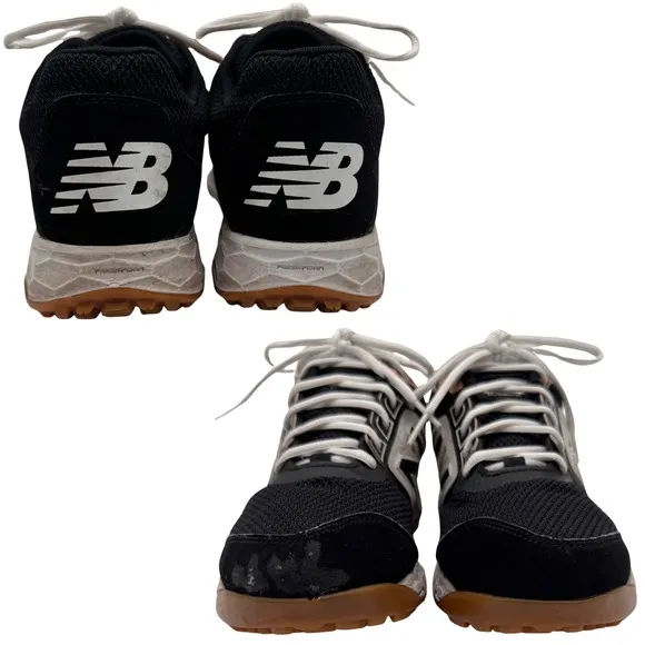 New Balance Shoes Sneakers Men's Running T3000BK4 Sz 7.5 Black White Athleisure
