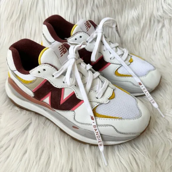 New Balance x Bandier 57/40 Move Her World Sneaker Running Shoes, White/ Angora
