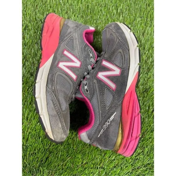New Balance 990 V4 Womens Size 9.5 Gray mens 8 Running Shoes Sneakers W990GP4