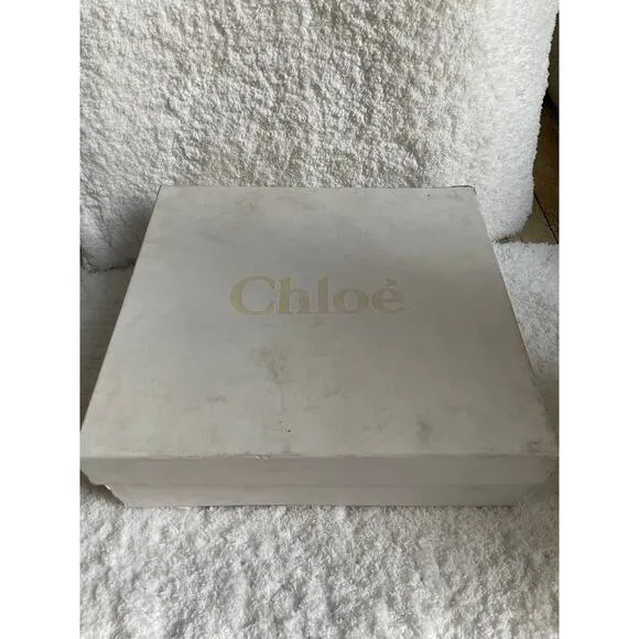 NEW Chloé Kyle Leather Studded Buckle High Top Sneaker White Women's Size 40