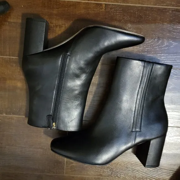 NEW Cole Haan Valley Boots Womens 10.5 Shiny Sleek Chic Classic Comfort Timeless