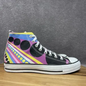 NEW Converse All Star Hi Top Funky Custom Multicolor Shoes Sneakers Men's Size 8