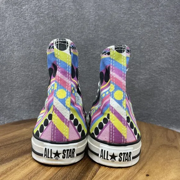 NEW Converse All Star Hi Top Funky Custom Multicolor Shoes Sneakers Men's Size 8