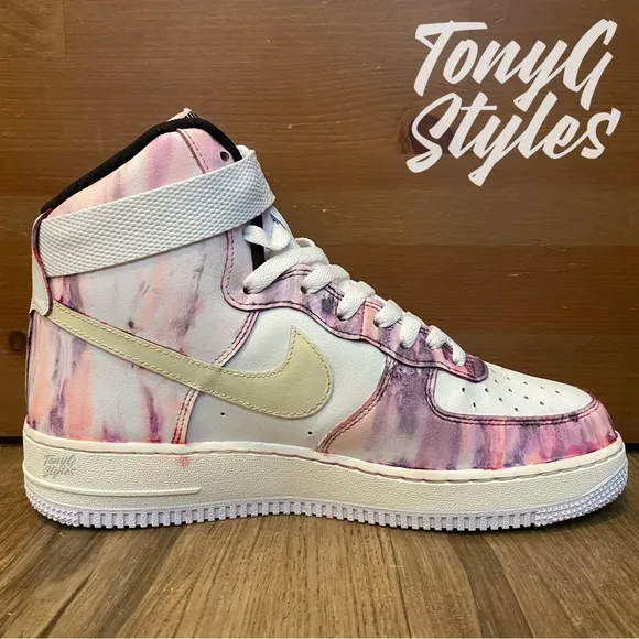 🔮NEW🔮 CUSTOM NIKE AIR FORCE 1 HI “CANDLE WAX”
