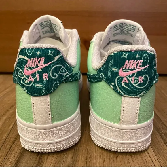💚NEW💚 CUSTOM NIKE AIR FORCE 1 LOW “PAISLEY MINT”