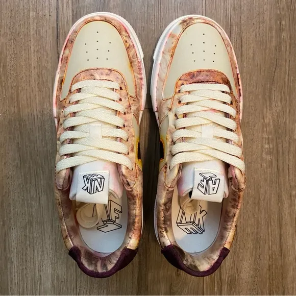 🔥NEW🔥 CUSTOM NIKE AIR FORCE 1 LOW PIXEL “TIGER FIRE”
