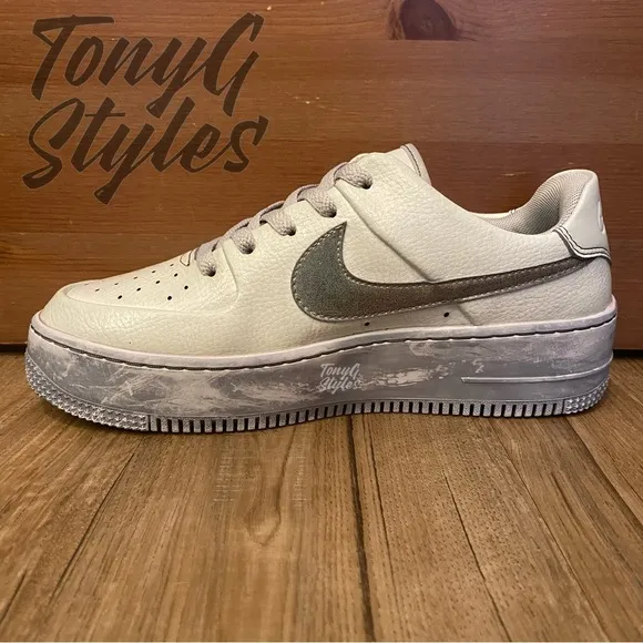 🚀NEW🚀 CUSTOM NIKE AIR FORCE 1 LOW SAGE “CRATER HALO”