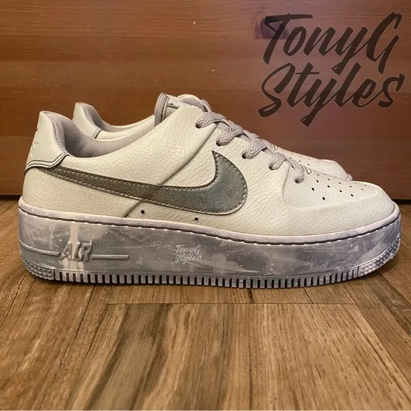 🚀NEW🚀 CUSTOM NIKE AIR FORCE 1 LOW SAGE “CRATER HALO”
