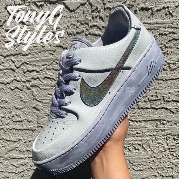 🚀NEW🚀 CUSTOM NIKE AIR FORCE 1 LOW SAGE “CRATER HALO”