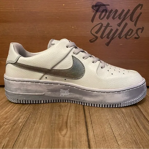 🚀NEW🚀 CUSTOM NIKE AIR FORCE 1 LOW SAGE “CRATER HALO”