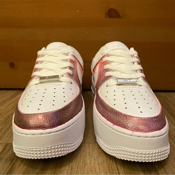 🍒NEW🍒 CUSTOM NIKE AIR FORCE 1 LOW SAGE “METALLIC CHERRY DRIZZLE”