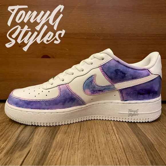 🔮NEW🔮 CUSTOM NIKE AIR FORCE 1 LOW “WATER COLOR”