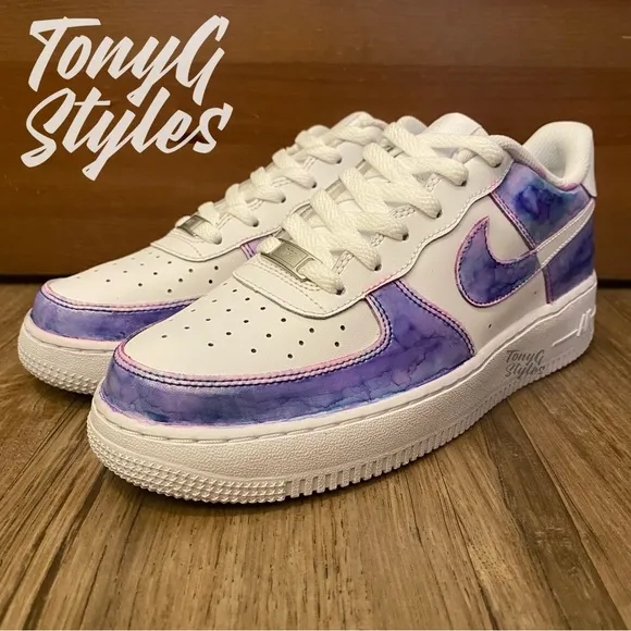 🔮NEW🔮 CUSTOM NIKE AIR FORCE 1 LOW “WATER COLOR”