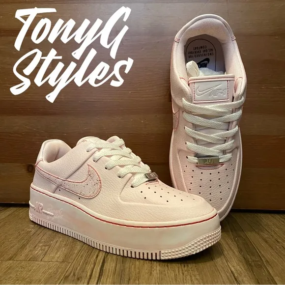 🌸NEW🌸 CUSTOM NIKE AIR FORCE 1 SAGE “ROSE WASH”