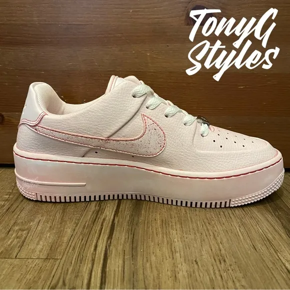 🌸NEW🌸 CUSTOM NIKE AIR FORCE 1 SAGE “ROSE WASH”