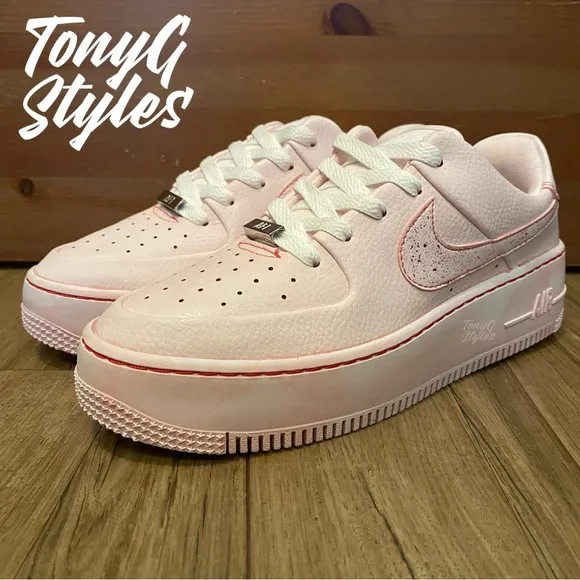 🌸NEW🌸 CUSTOM NIKE AIR FORCE 1 SAGE “ROSE WASH”