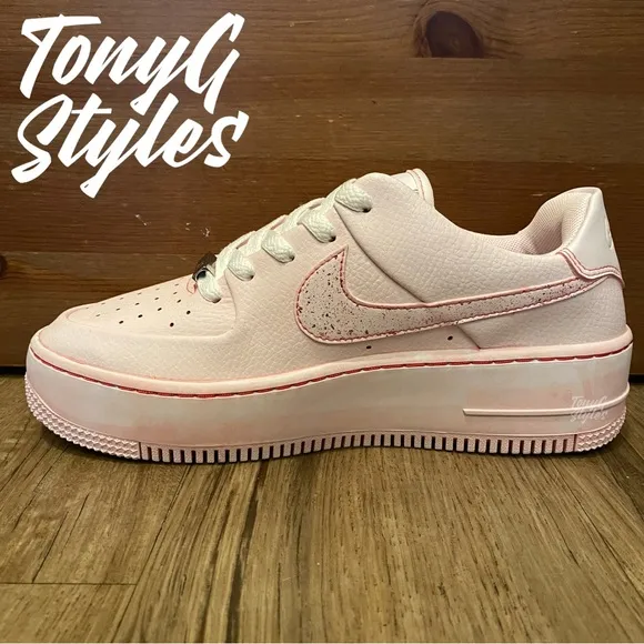 🌸NEW🌸 CUSTOM NIKE AIR FORCE 1 SAGE “ROSE WASH”
