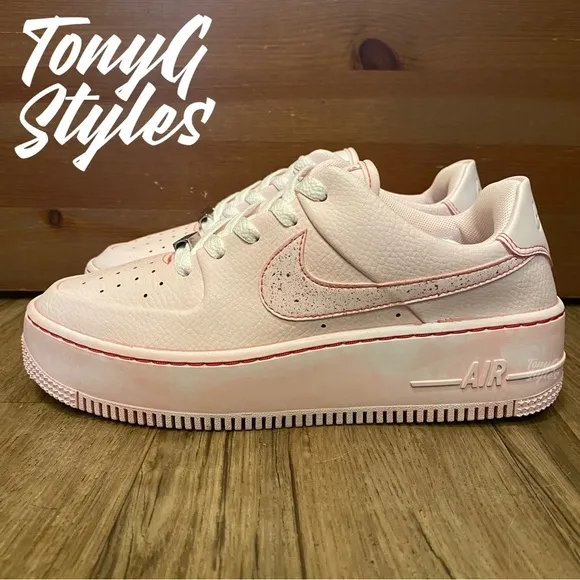 🌸NEW🌸 CUSTOM NIKE AIR FORCE 1 SAGE “ROSE WASH”