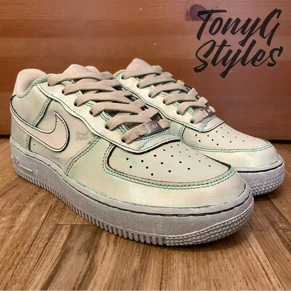 🧜🏻‍♀️NEW🧜🏻‍♀️ CUSTOM NIKE AIR FORCE 1 “SEA FOAM MINT”