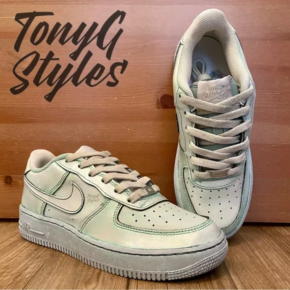 🧜🏻‍♀️NEW🧜🏻‍♀️ CUSTOM NIKE AIR FORCE 1 “SEA FOAM MINT”