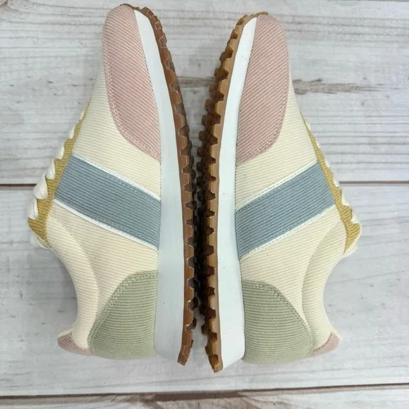 NEW Dirty Laundry Desert Dog Multi Pastel Corduroy Lace Up Sneakers