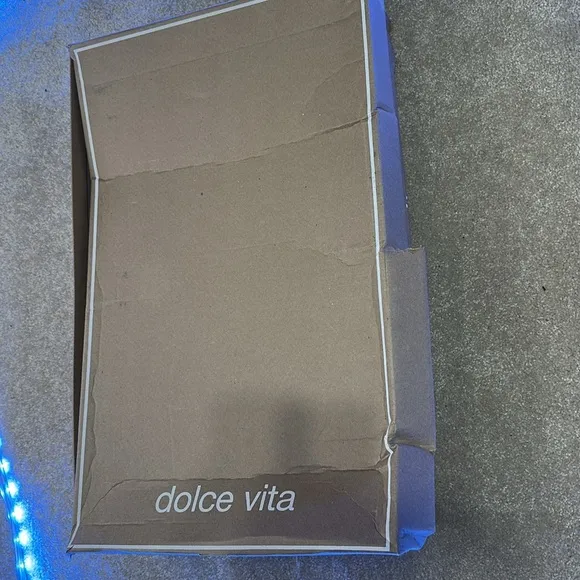 NEW Dolce Vita Nelas Boot in Black SHINY LEATHER KNEE HIGH HEELED COWGIRL