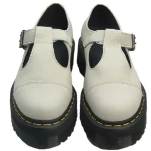 NEW DR. MARTENS Womens Bethan Green Leather Platform Mary Jane Shoes Size 10