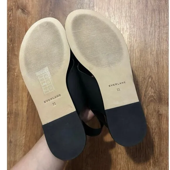 NEW Everlane The City Crossover Sandal In Black Size 11