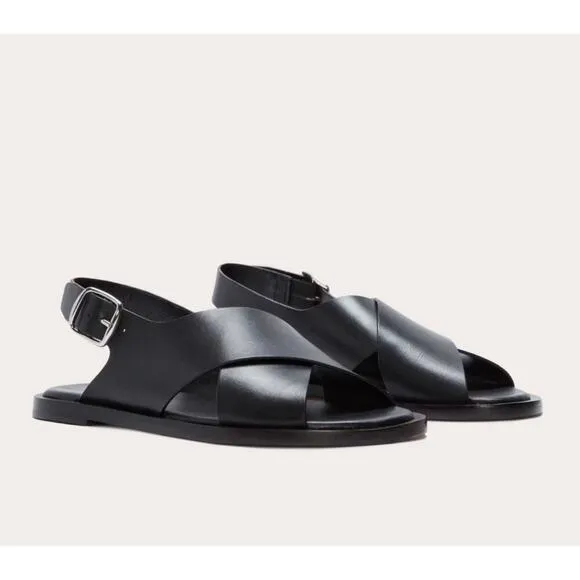 NEW Everlane The City Crossover Sandal In Black Size 11