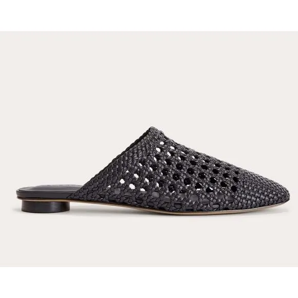 NEW Everlane The Day Mule In Black Leather Size 9.5