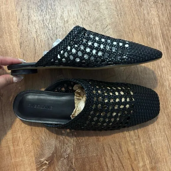 NEW Everlane The Day Mule In Black Leather Size 9.5