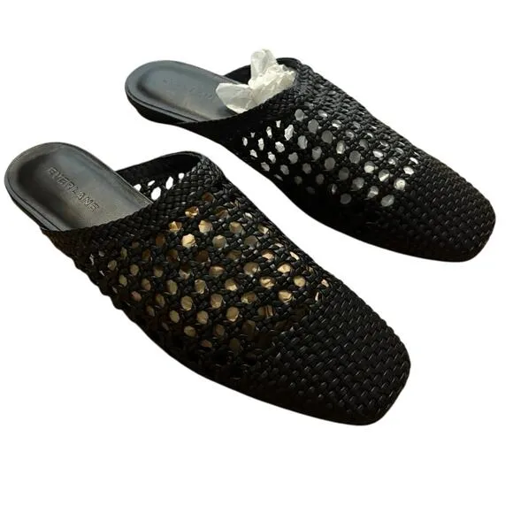 NEW Everlane The Day Mule In Black Leather Size 9.5