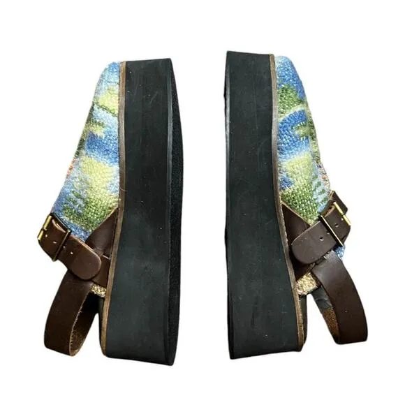 New ▶️ Free People ◀️ Astrid Platform Mules. Size 8