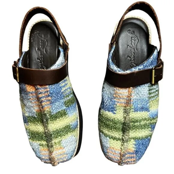New ▶️ Free People ◀️ Astrid Platform Mules. Size 8