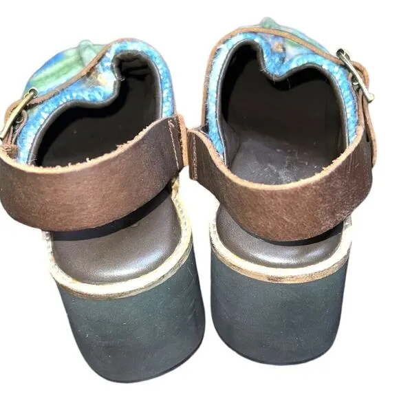 New ▶️ Free People ◀️ Astrid Platform Mules. Size 8
