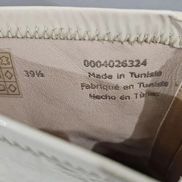 NEW Free People Double Stack Platform Boot Shoe Bone Ivory Leather EU 39.5